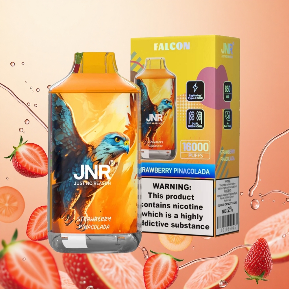 JNR Falcon 16000 Puffs 22ml Fresa Piña Colada