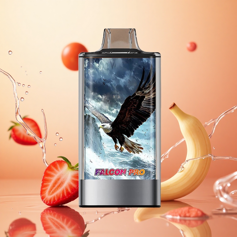 JNR Falcon Pro 28000 Vape Desechable Fresa Plátano con 30ml y 28000 Caladas