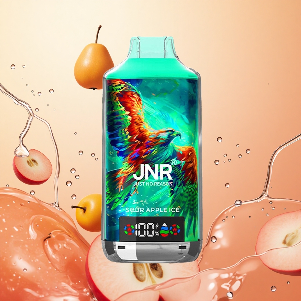 JNR Falcon X 18000 Puffs 24ml Manzana Ácida Helada Pantalla Digital