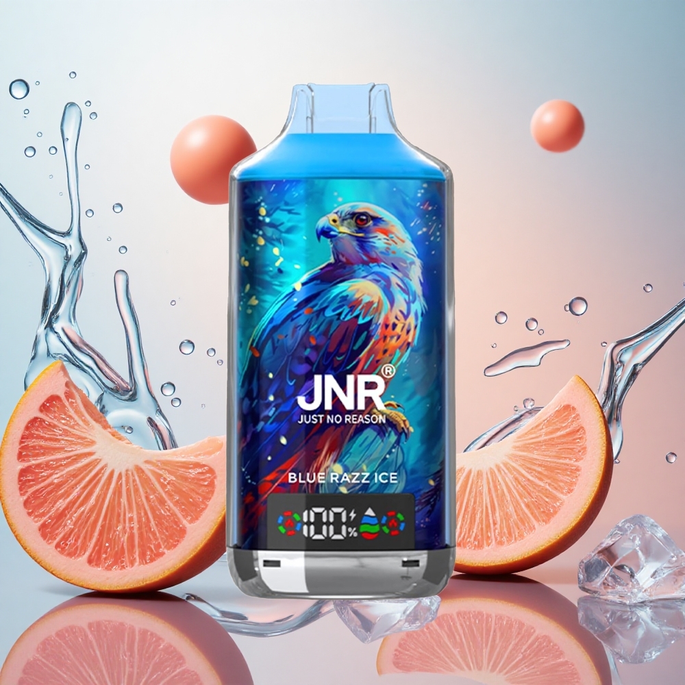 JNR Falcon X 18000 Puffs Azul Frambuesa Helada 24ml Doble Malla