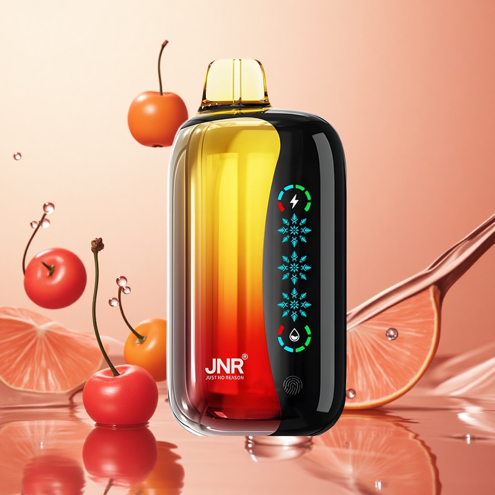 JNR Flex Ice 21000 Puffs Vape Desechable Cereza Cola con Pantalla Táctil y 26ml de E-líquido