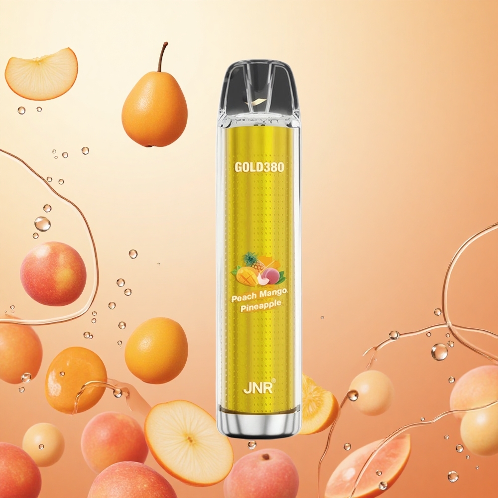 JNR Gold380 6000 Puffs Durazno Mango Piña 1500mAh 13ml