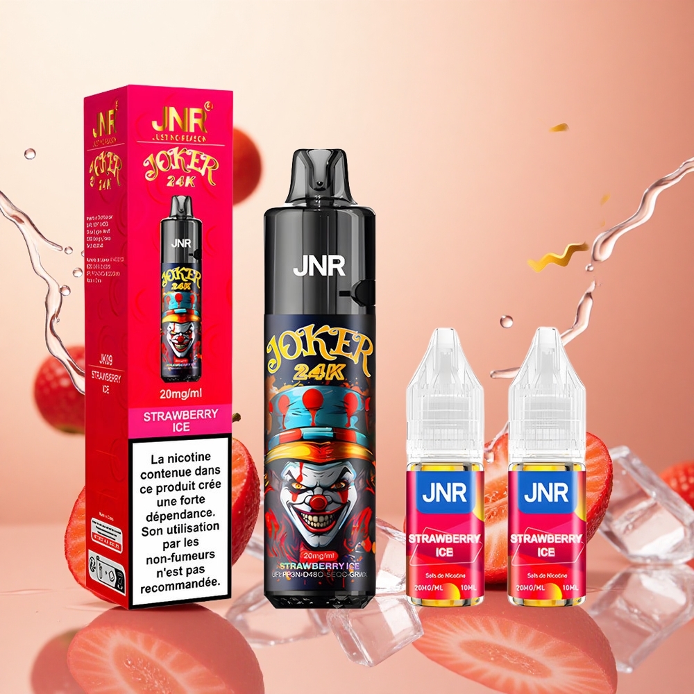 JNR Joker 24K Puffs 24000 Puffs Fresa Helada Pod 10ml Recargable