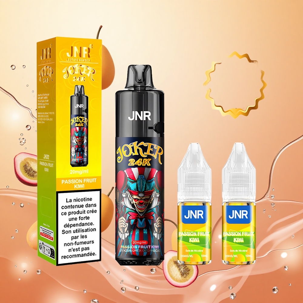 JNR Joker 24K Puffs Recargable 2+10ml Maracuyá Kiwi