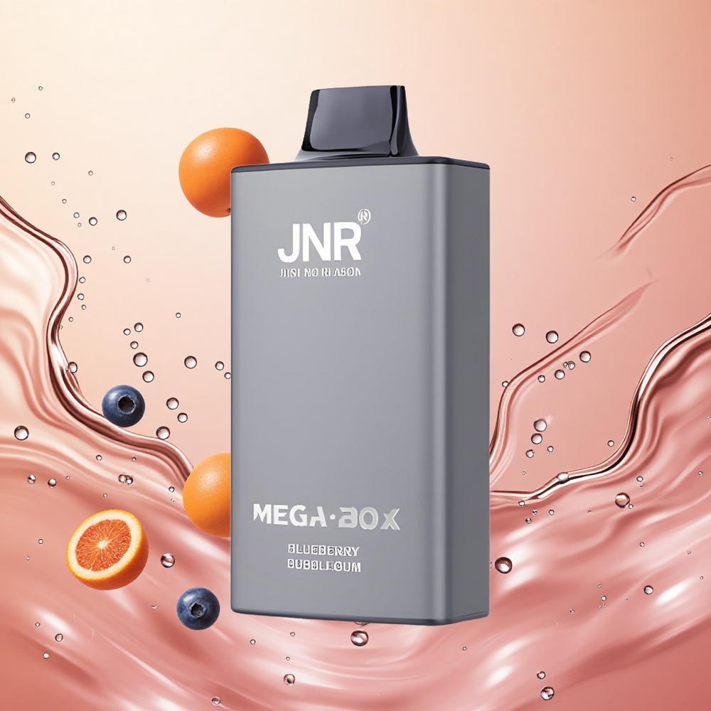 JNR Mega Box 25000 Puffs Chicle de Arándano Dual Mesh Coil & Tipo-C