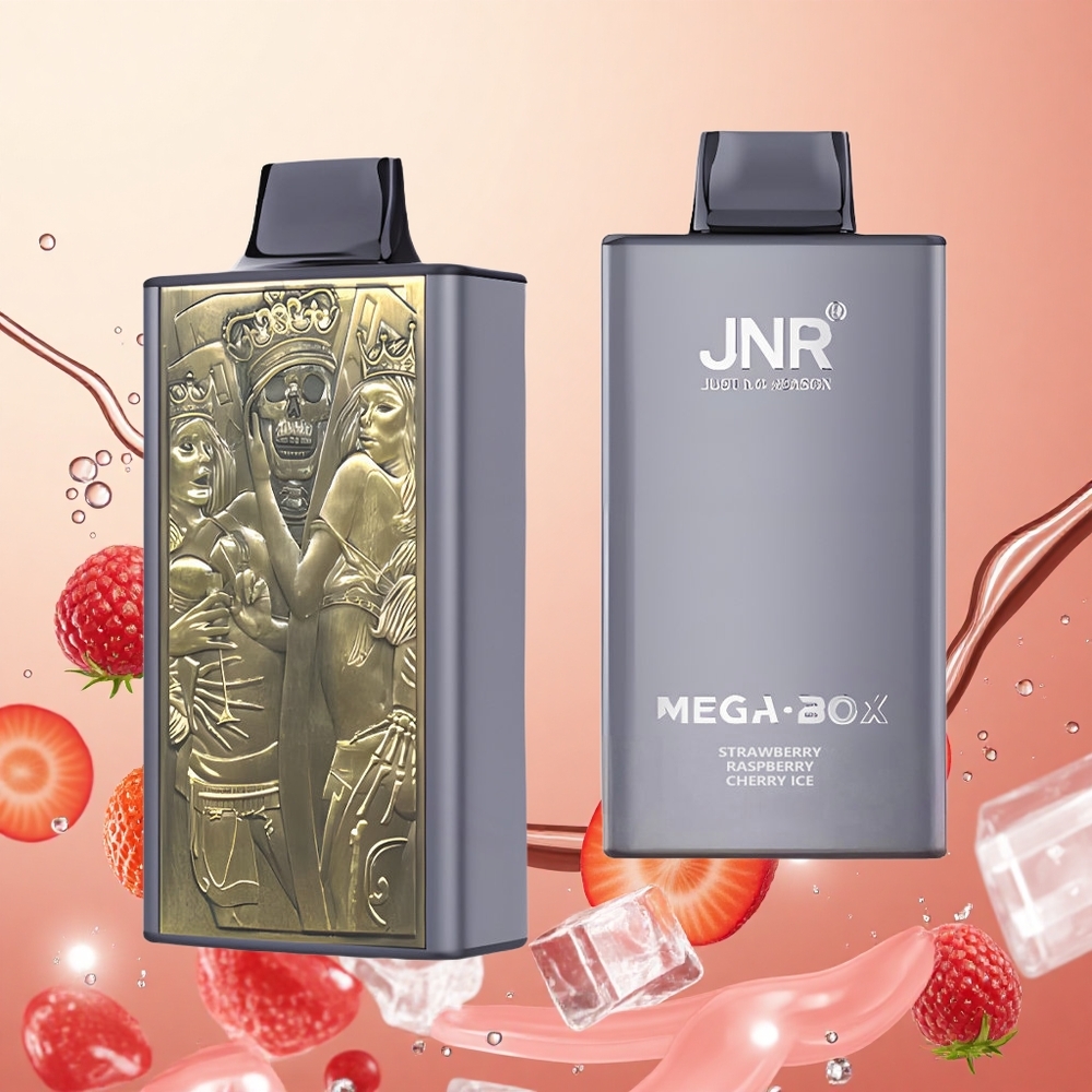 JNR Mega Box 25000 Puffs Fresa Frambuesa Cereza Hielo 30ml 850mAh
