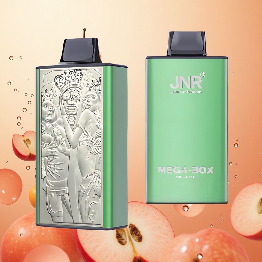 JNR Mega Box 25000 Puffs Manzana Ácida Batería 850mAh y Tipo-C