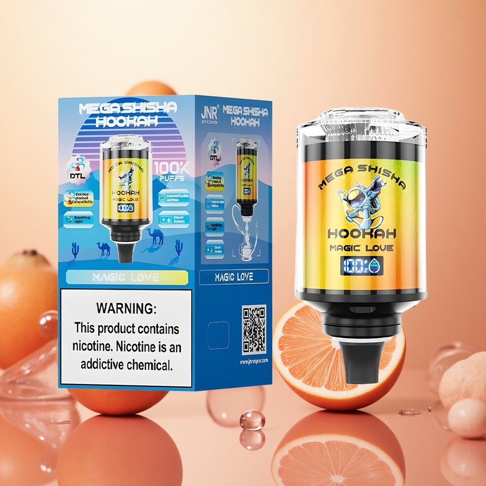 JNR Mega Shisha 100K Amor Mágico Compatibilidad con Escritorio 2200mAh Tipo-C