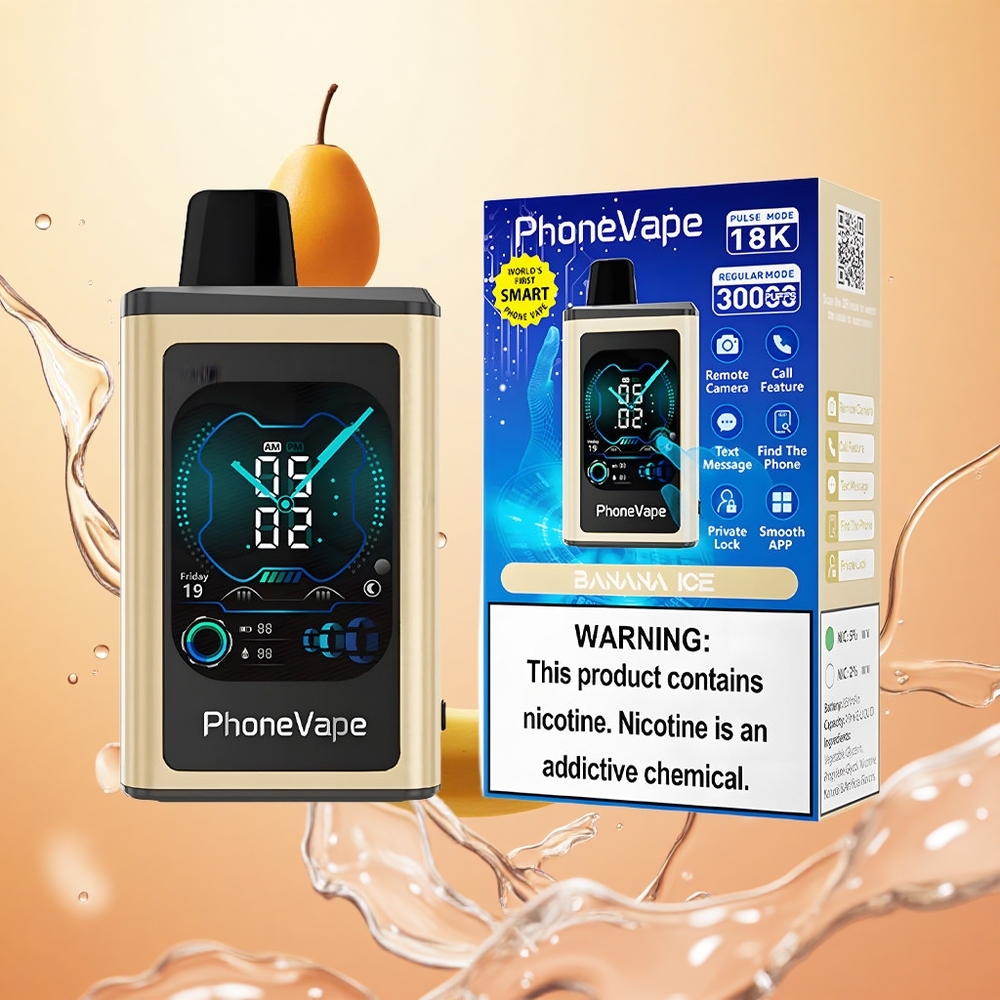 JNR PhoneVape 30000 Puffs Batería Recargable Banana Hielo