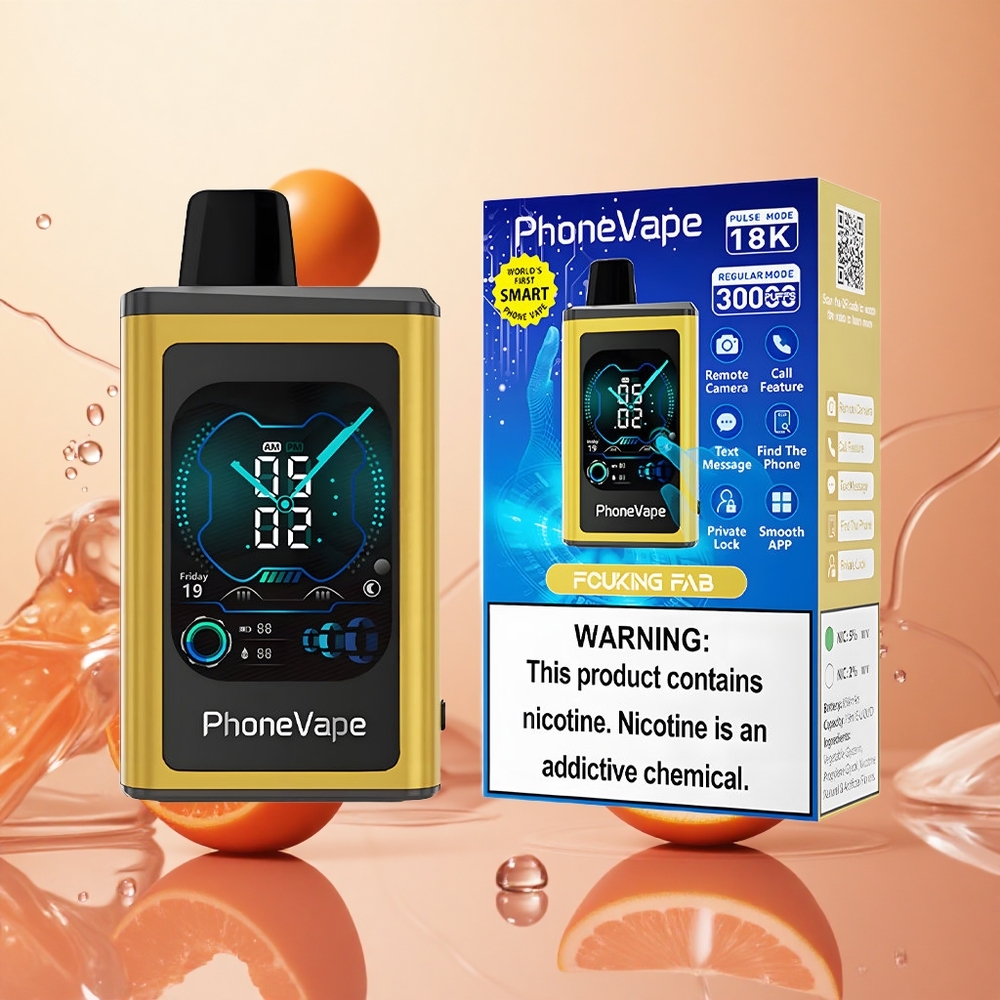 JNR PhoneVape 30000 Puffs Batería Recargable y Pantalla Completa Fucking Fab.