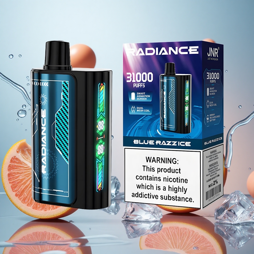 JNR Radiance 31000 Puffs 28ml Arándano Azul Helado