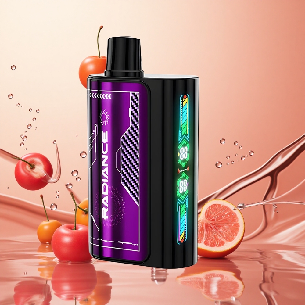 JNR Radiance 31000 Puffs Cereza Baya Pantalla Inteligente