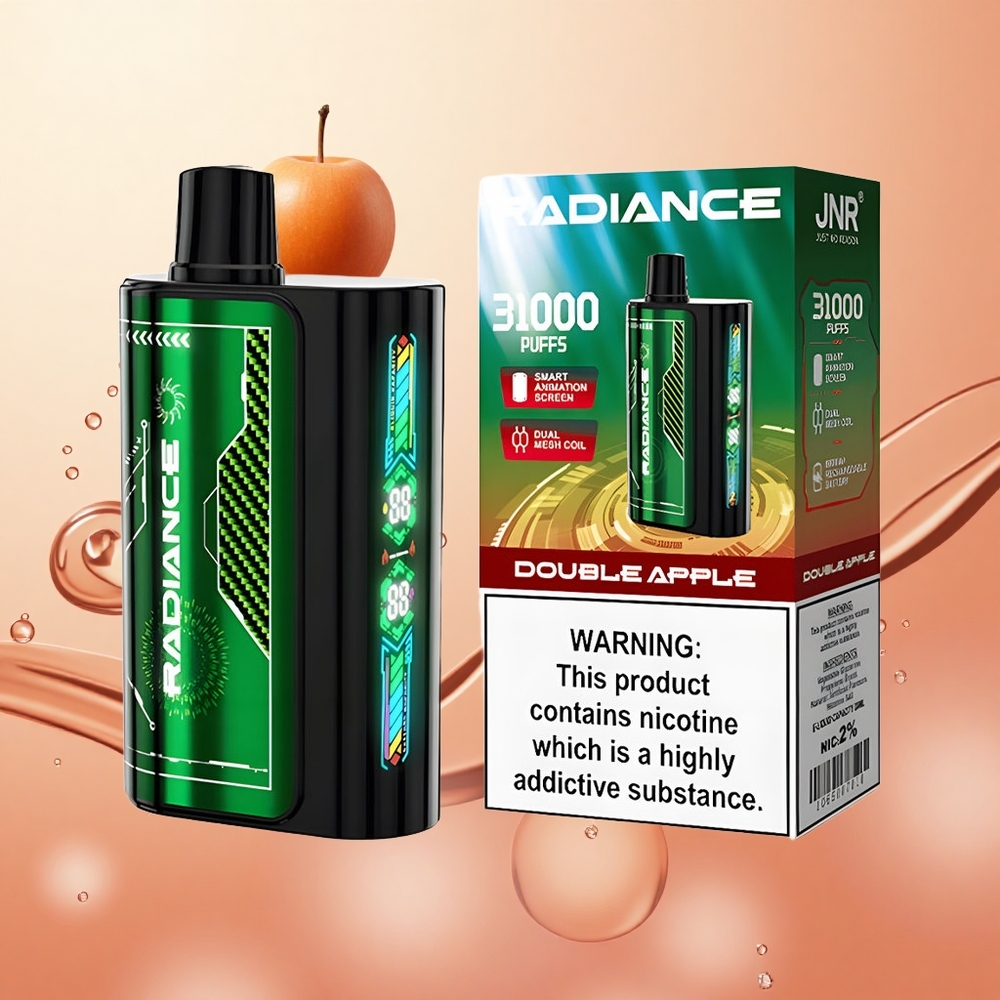 JNR Radiance 31000 Puffs Doble Manzana Pantalla Inteligente