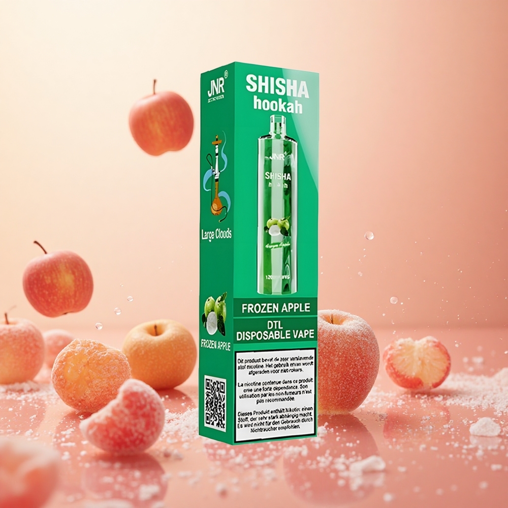 JNR Shisha Hookah 12000 Puffs 24ml Manzana Helada 750mAh
