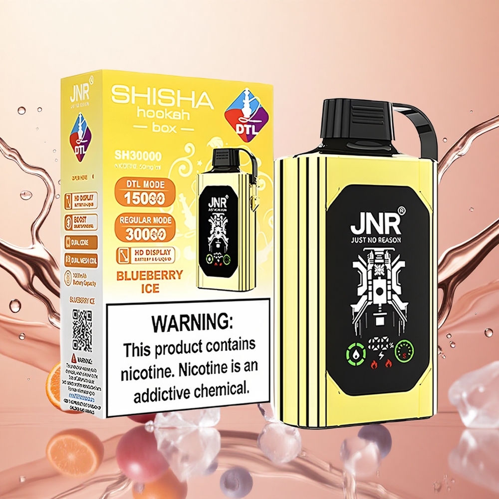 JNR Shisha Hookah Box 20500 Puffs 25ml Arándano Helado