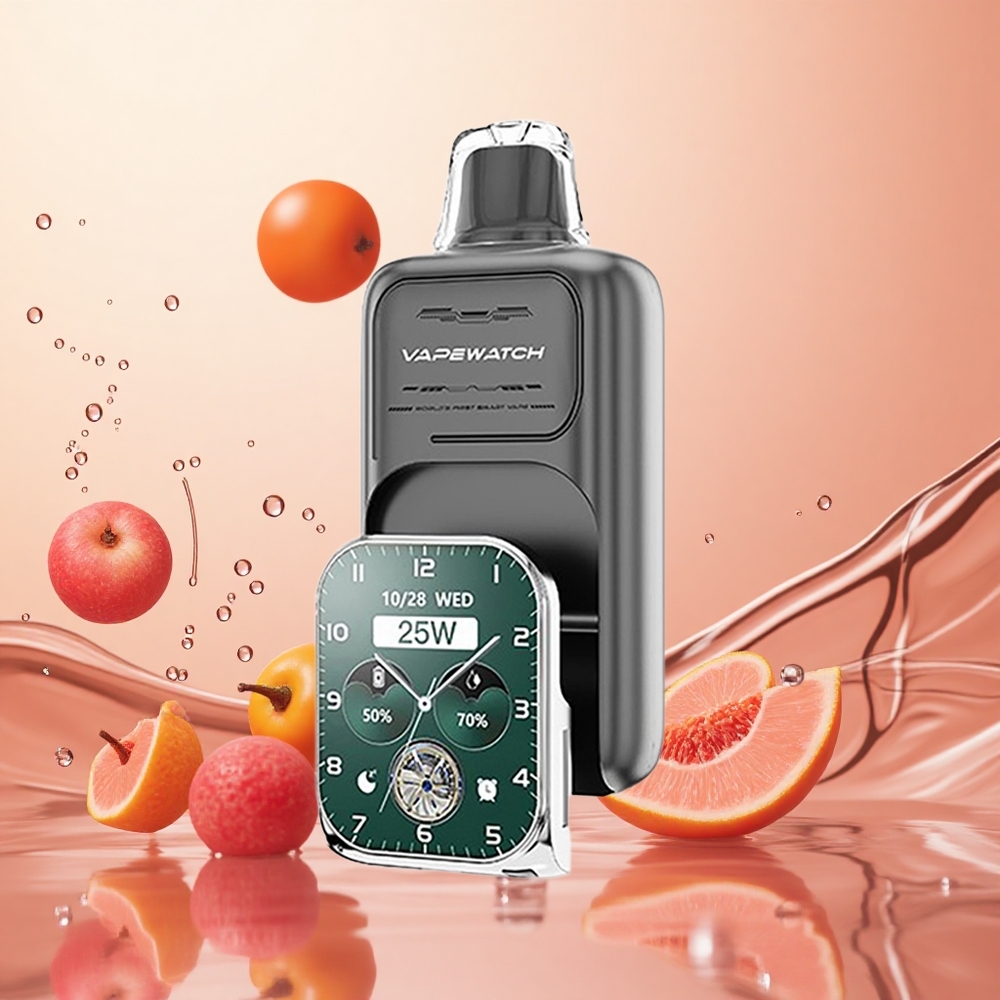 JNR Vape Watch 30000 Puffs 19mL Bayas Triples Carga Rápida Tipo-C