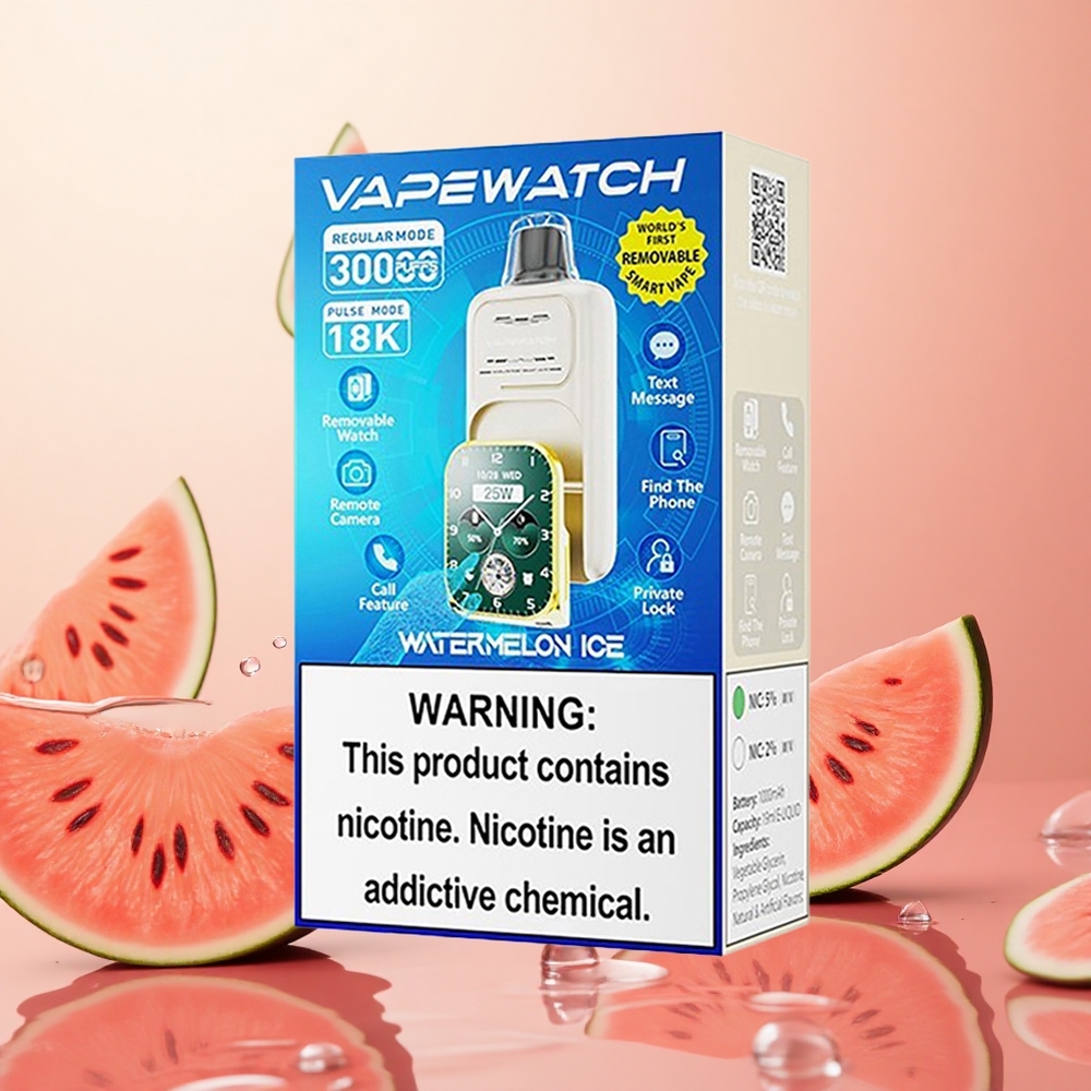 JNR Vape Watch 30000 Puffs 19mL Sandía Helada