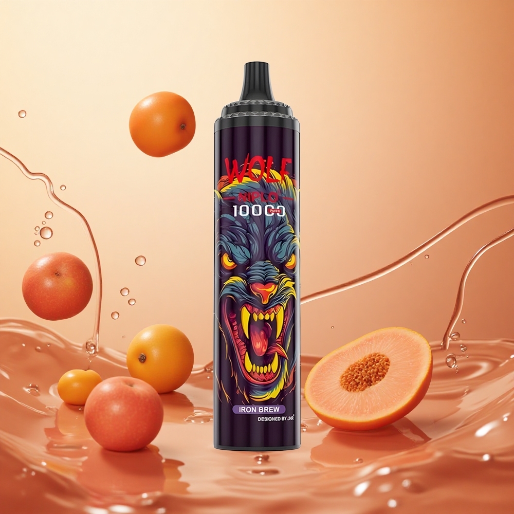 JNR Wolf Niplo 10000 Puffs 20ml Carga Rápida Tipo-C Hierro Fundido