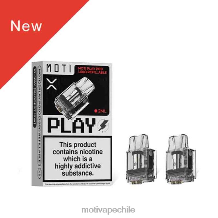 MOTI Play cápsula de 1,00 ohmios recargable 1 PC FJ460121 Moti Vape Chile