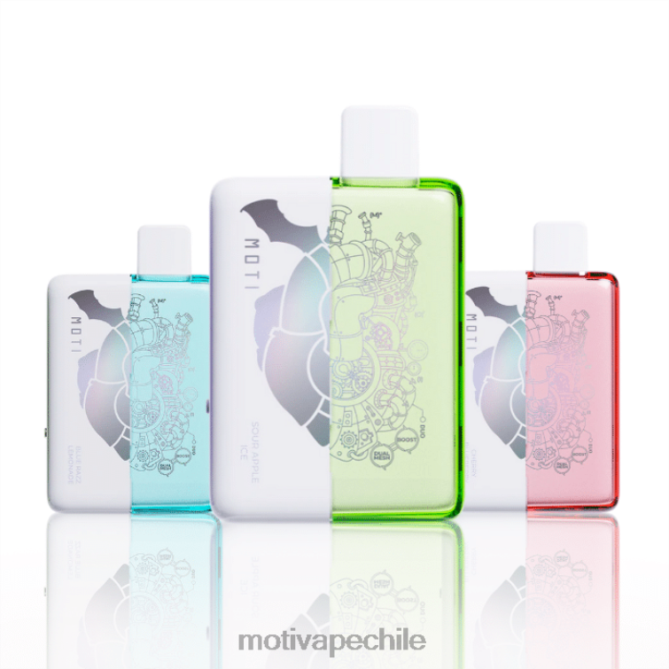 MOTI Duo 9000 vaporizadores desechables (5%, 9000 inhalaciones) explosión del arco iris tropical FJ46072 Moti Vape Santiago