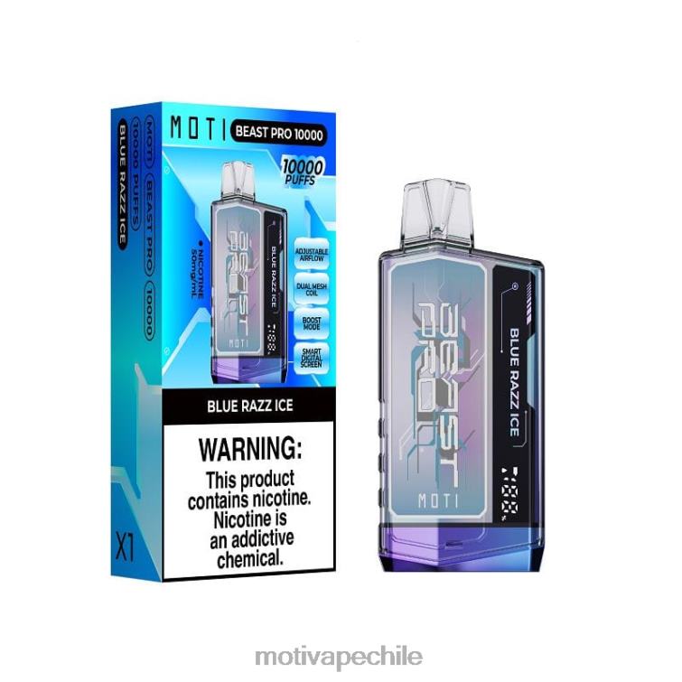 MOTI Beast Pro vaporizador desechable (5%, 10000 inhalaciones) hielo azul FJ46040 Moti Vape Review