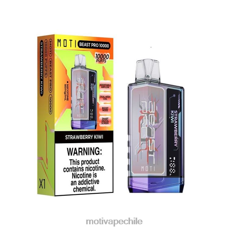MOTI Beast Pro vaporizador desechable (5%, 10000 inhalaciones) kiwi fresa FJ46051 Moti Vape Chile