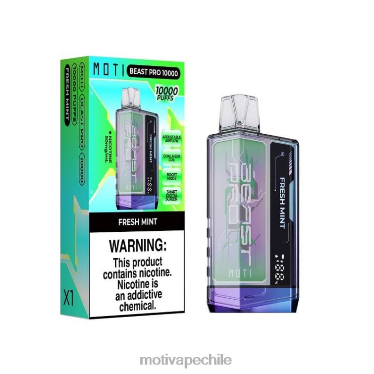 MOTI Beast Pro vaporizador desechable (5%, 10000 inhalaciones) menta fresca FJ46044 Moti Vape Desechable Chile