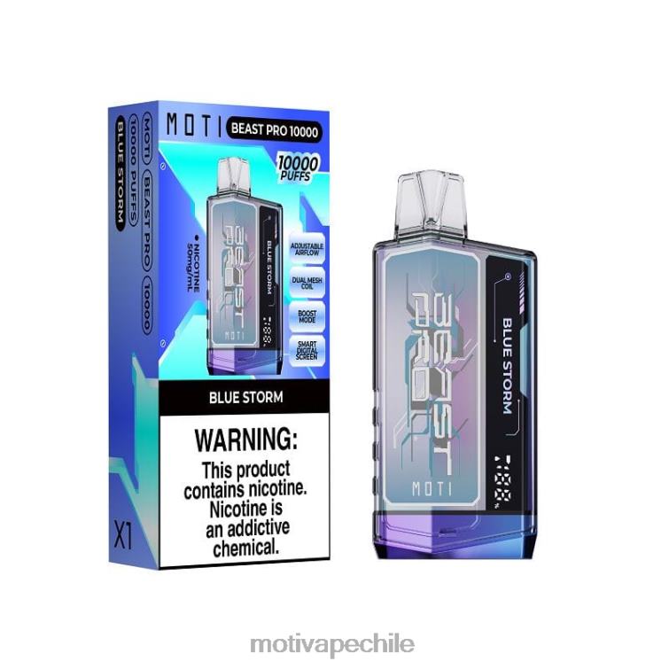 MOTI Beast Pro vaporizador desechable (5%, 10000 inhalaciones) tormenta azul FJ46038 Vaper Moti Precio