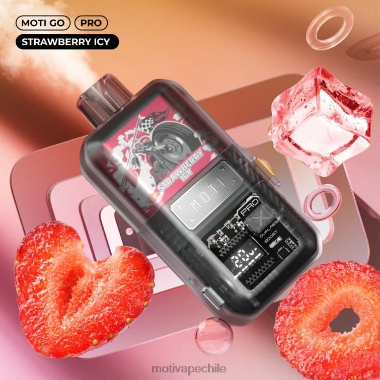 MOTI Go Pro vaporizador desechable (5%, 12000 inhalaciones) fresa helada FJ46022 Moti Vape Santiago
