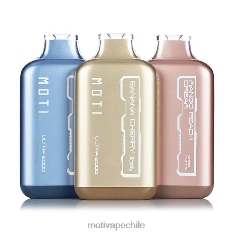 MOTI Ultra vaporizador desechable (5%, 6000 inhalaciones) cereza de plátano FJ46026 Moti Vape Recargable Chile